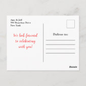 Carte Postale Summer Mixed Berries Bridal Shower (Dos)