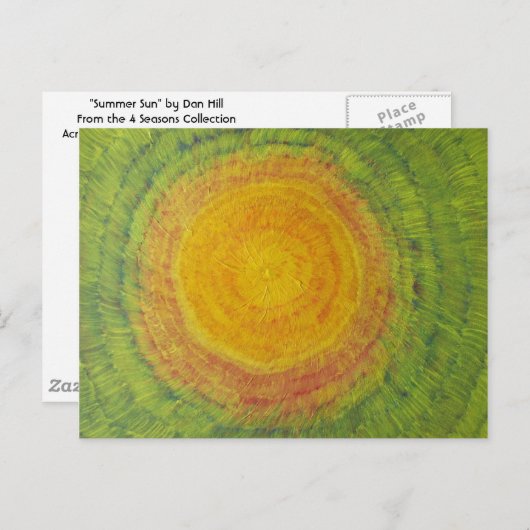 Carte postale "Summer Sun" (Devant / Derrière)