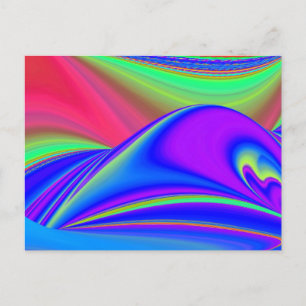 Carte Postale Summerfeel, Rainbowart 3D Abstrait