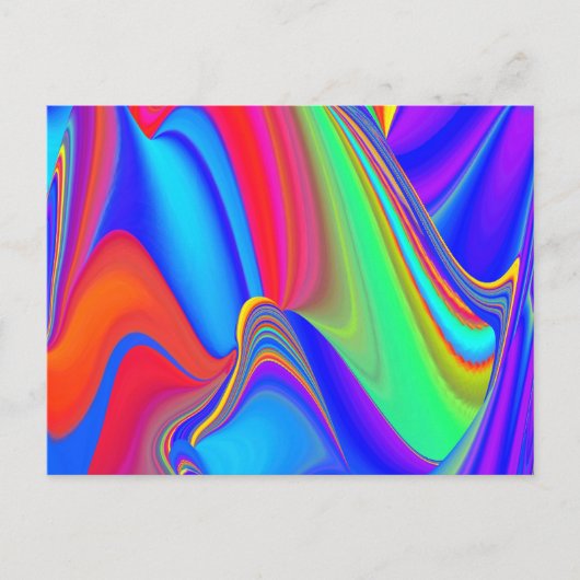 Carte Postale Summerfeel, Rainbowart 3D Abstrait (Devant)