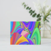 Carte Postale Summerfeel, Rainbowart 3D Abstrait (Debout devant)