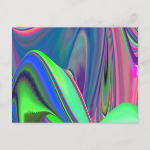 Carte Postale Summerfeel, Rainbowart 3D Abstrait