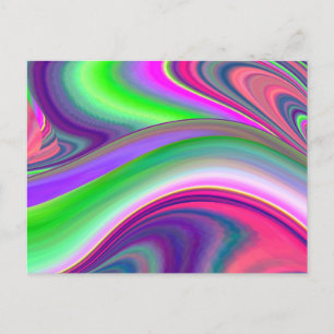 Carte Postale Summerfeel, Rainbowart 3D Abstrait