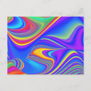 Carte Postale Summerfeel, Rainbowart 3D Abstrait