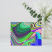 Carte Postale Summerfeel, Rainbowart 3D Abstrait (Debout devant)