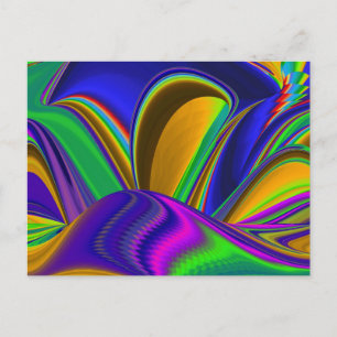 Carte Postale Summerrainbow, Rainbowart 3D Abstrait