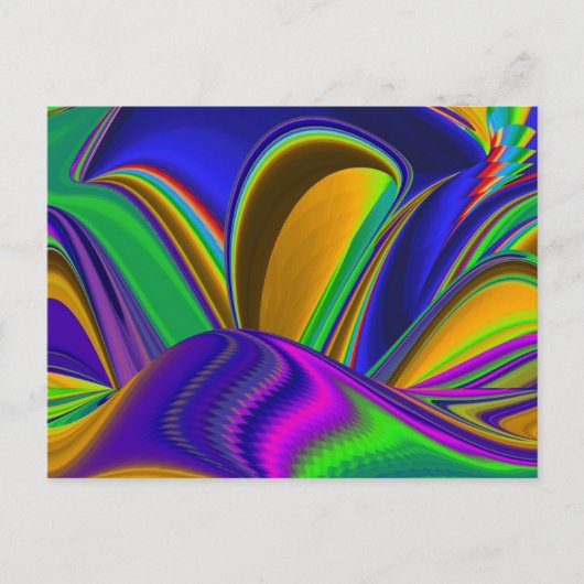 Carte Postale Summerrainbow, Rainbowart 3D Abstrait (Devant)
