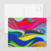 Carte Postale Summerrainbow, Rainbowart 3D Abstrait (Devant / Derrière)