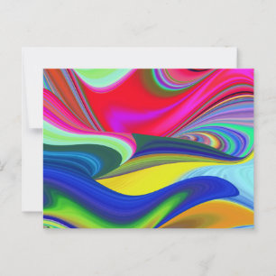 Carte Postale Summerrainbow, Rainbowart 3D Abstrait