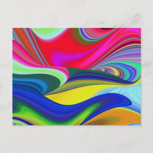 Carte Postale Summerrainbow, Rainbowart 3D Abstrait (Devant)