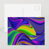 Carte Postale Summerrainbow, Rainbowart 3D Abstrait (Devant / Derrière)
