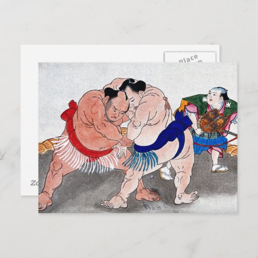 Carte Postale Sumo (Devant / Derrière)