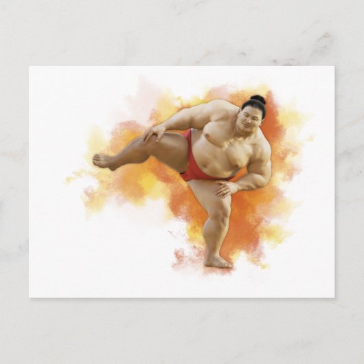 Carte Postale SUMO Wrestler (Devant)