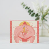 Carte Postale Sumo Wrestler (Debout devant)