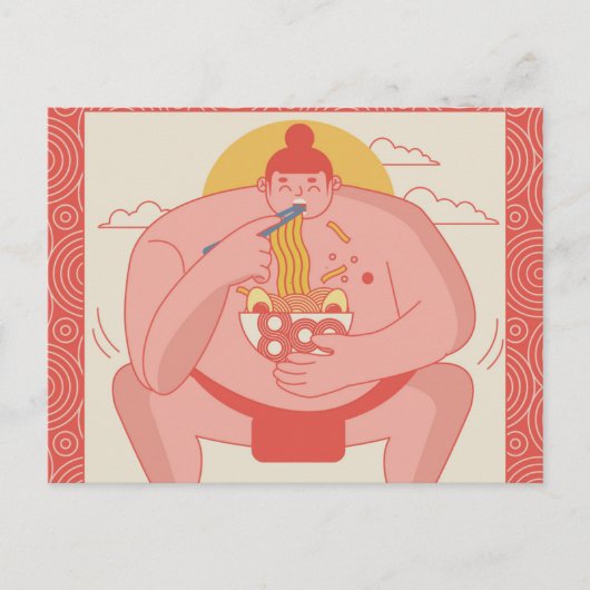 Carte Postale Sumo Wrestler (Devant)