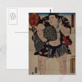Carte Postale Sumo Wrestler Ichiriki (Devant / Derrière)