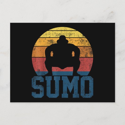 Carte Postale Sumo Wrestling Sumo Wrestler Vintage (Devant)