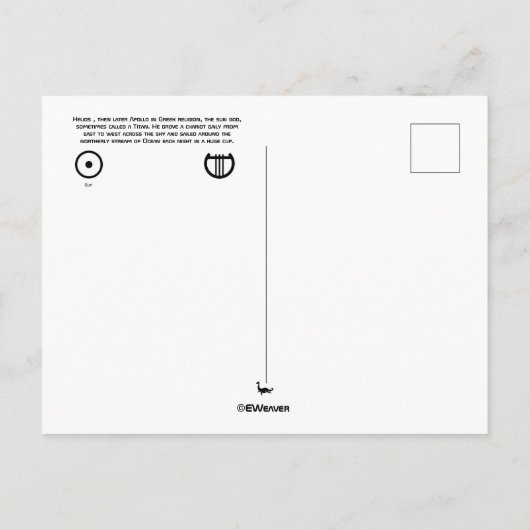 Carte postale Sun (Dos)