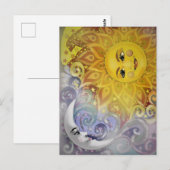 Carte Postale Sun and Moon  (Devant / Derrière)