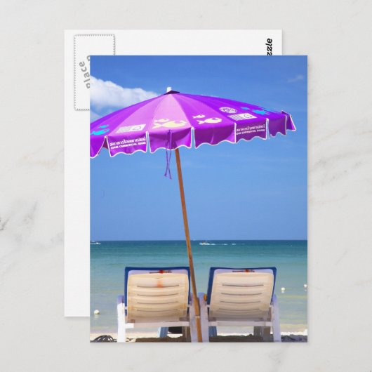 Carte Postale sun beach thaïlande (Devant / Derrière)