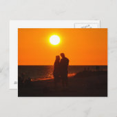 Carte postale Sun Couple Silhouette Love Sanibel S (Devant / Derrière)