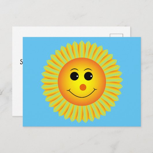 Carte postale Sun Get Well Smiling (Devant / Derrière)