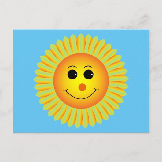 Carte postale Sun Get Well Smiling (Devant)