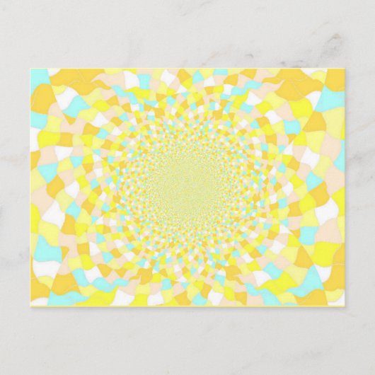 Carte postale Sun Glint Water BeDazzle Art Blue /  (Devant)