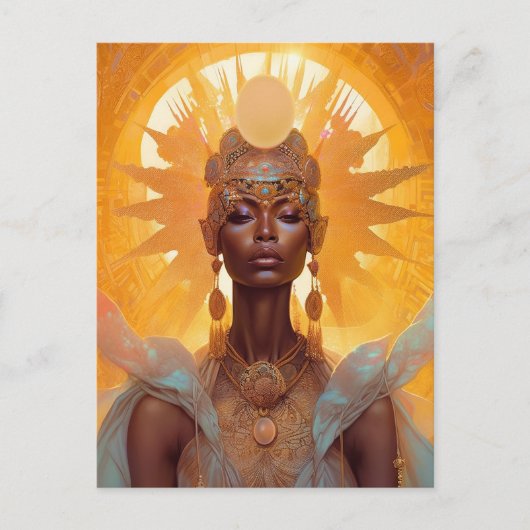 Carte Postale Sun Goddess Imaginaire Art (Devant)