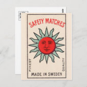 Carte postale Sun Graphic vintage (Devant / Derrière)