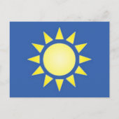 Carte postale Sun jaune (Devant)