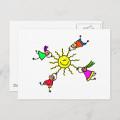 Carte Postale Sun Kids (Devant / Derrière)