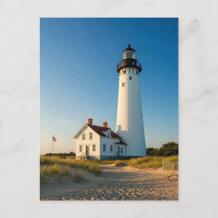 Carte postale Sun Lighthouse Ocean Landcape