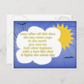 Carte Postale Sun Love For Earth par Hafiz (Devant / Derrière)