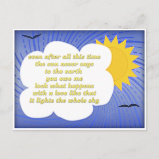 Carte Postale Sun Love For Earth par Hafiz (Devant)