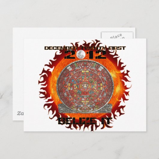 Carte Postale Sun maya (Devant / Derrière)