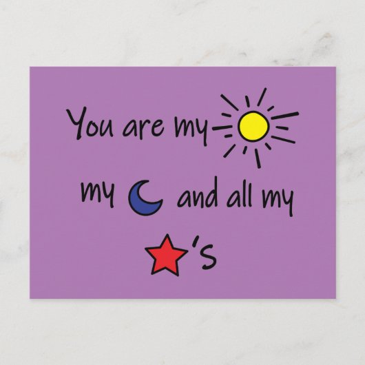 Carte Postale Sun-Moon-and-Stars- (Devant)