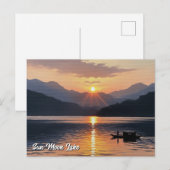 Carte Postale Sun Moon Lake Taiwan Sunrise (Devant / Derrière)