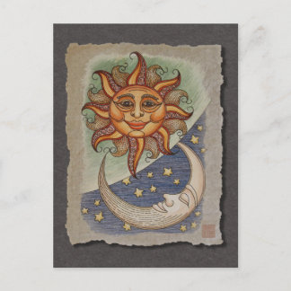 Carte Postale Sun Moon & Stars