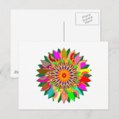 Carte Postale SUN Planet CHAKRA Art : Source de vie sur Terre (Devant / Derrière)