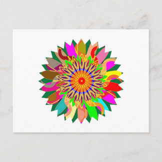 Carte Postale SUN Planet CHAKRA Art :  Source de vie sur Terre
