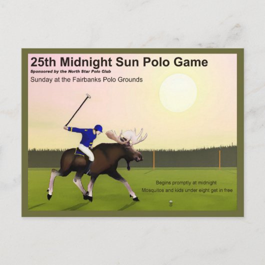 Carte Postale Sun Polo de minuit (Devant)