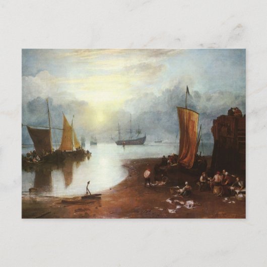 Carte Postale Sun Rising Through Vapor Fishermen, J.M.W. Turner (Devant)