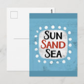 Carte postale Sun Sand Sea (Devant / Derrière)