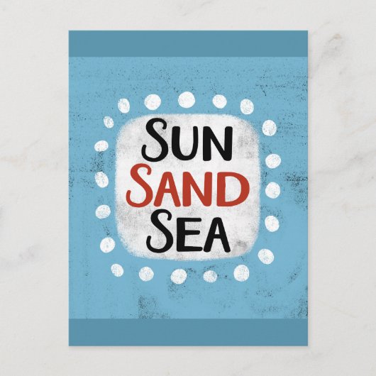 Carte postale Sun Sand Sea (Devant)