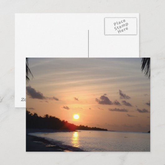 Carte postale Sun Set (Devant / Derrière)