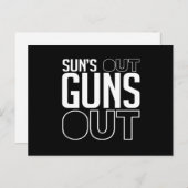 Carte Postale Sun sort Guns (Devant / Derrière)
