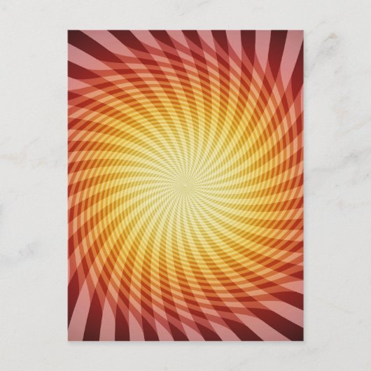 Carte Postale Sun Spiral : Art Abstrait : (Devant)