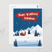 Carte Postale Sun Valley, Idaho, Ski (Devant / Derrière)