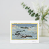 Carte Postale Sun Valley, identification - scène d'hiver, Sun (Debout devant)